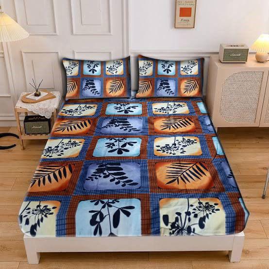 Multi Colour Shades Bed Sheet (Double)