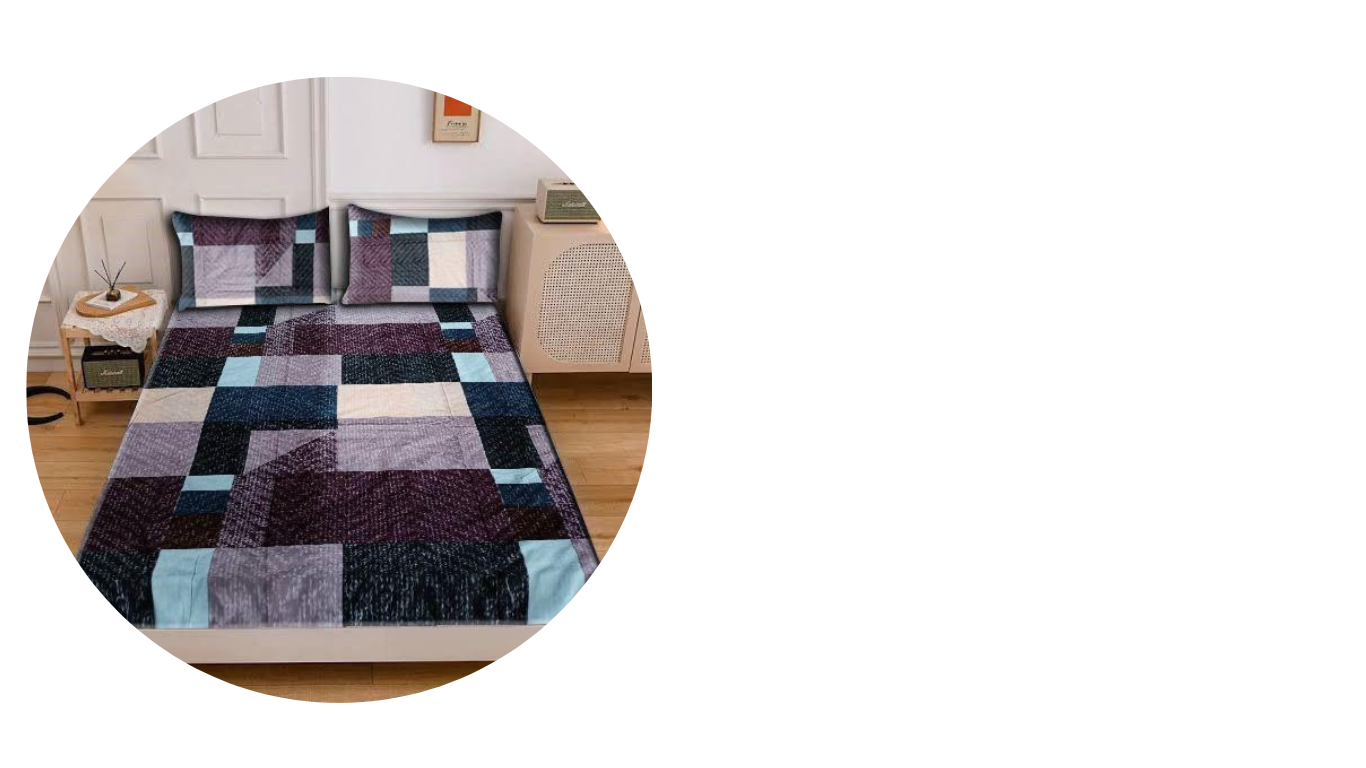Different Colors Shades Bed Sheet (Double)